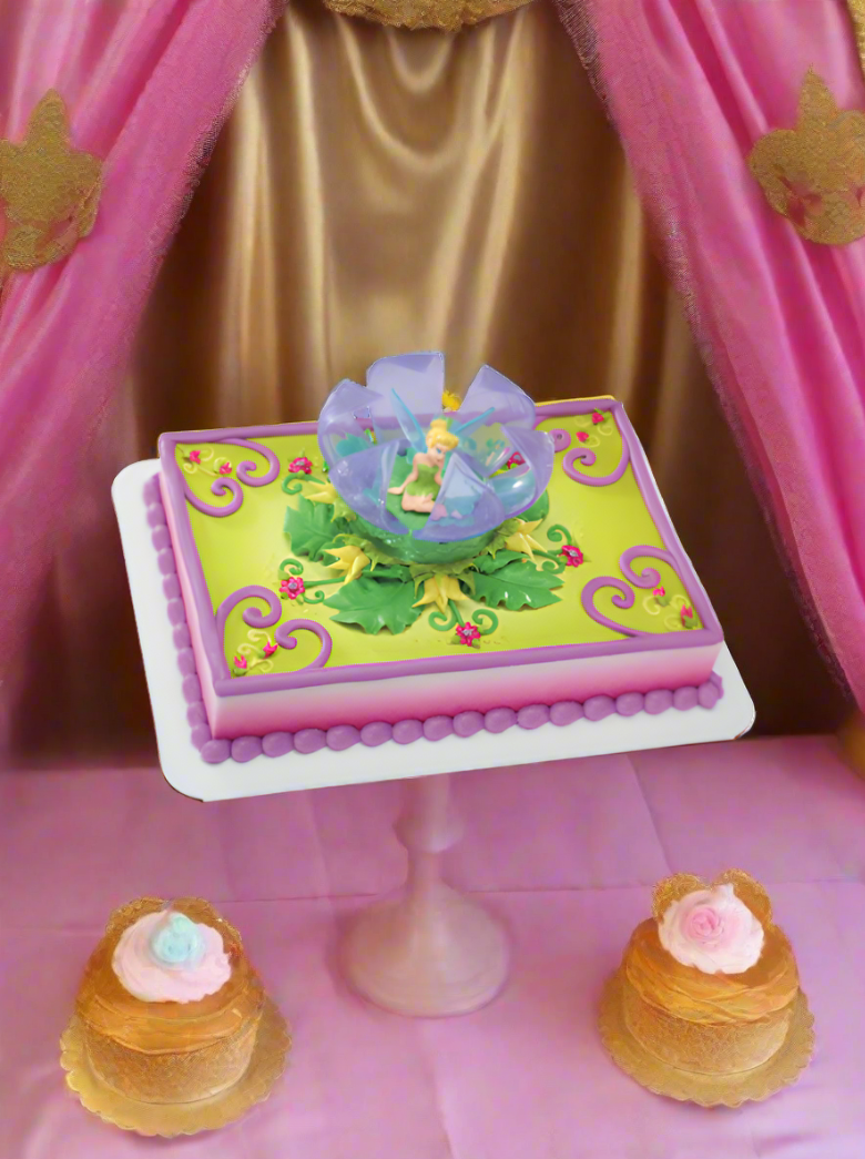 Tinker Bell In Flower Cake