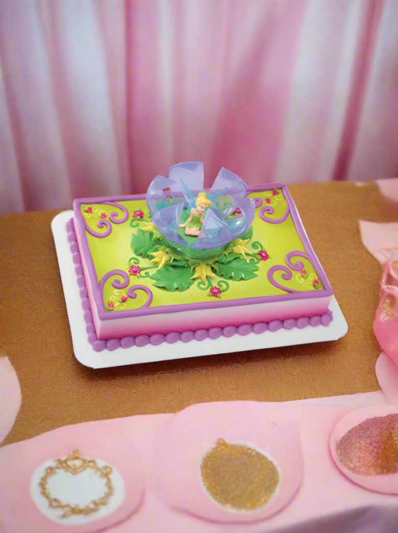 Tinker Bell In Flower Cake