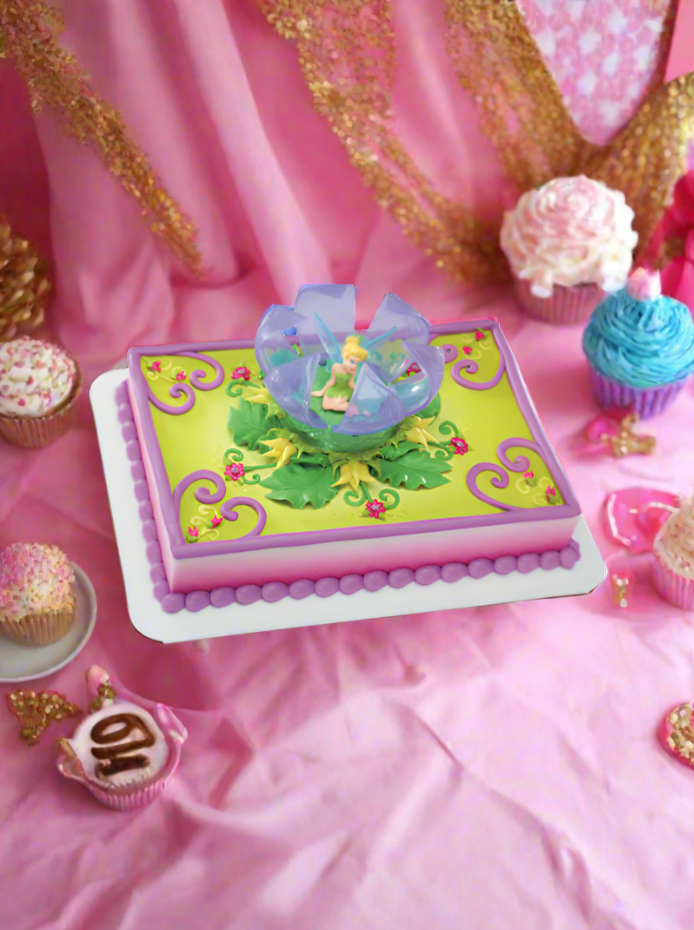 Tinker Bell In Flower Cake