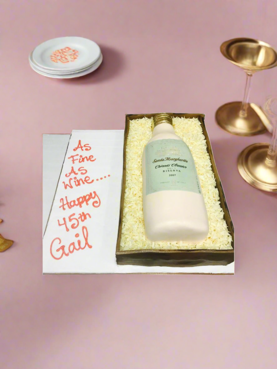Gail Wine Bottle Cake