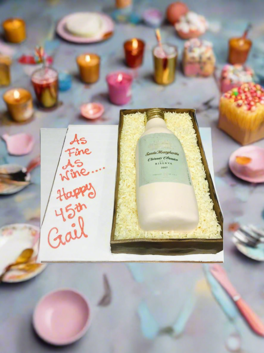 Gail Wine Bottle Cake