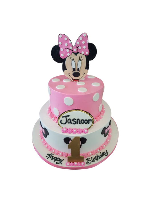 Jasnoor Minnie Mouse Birthday Cake