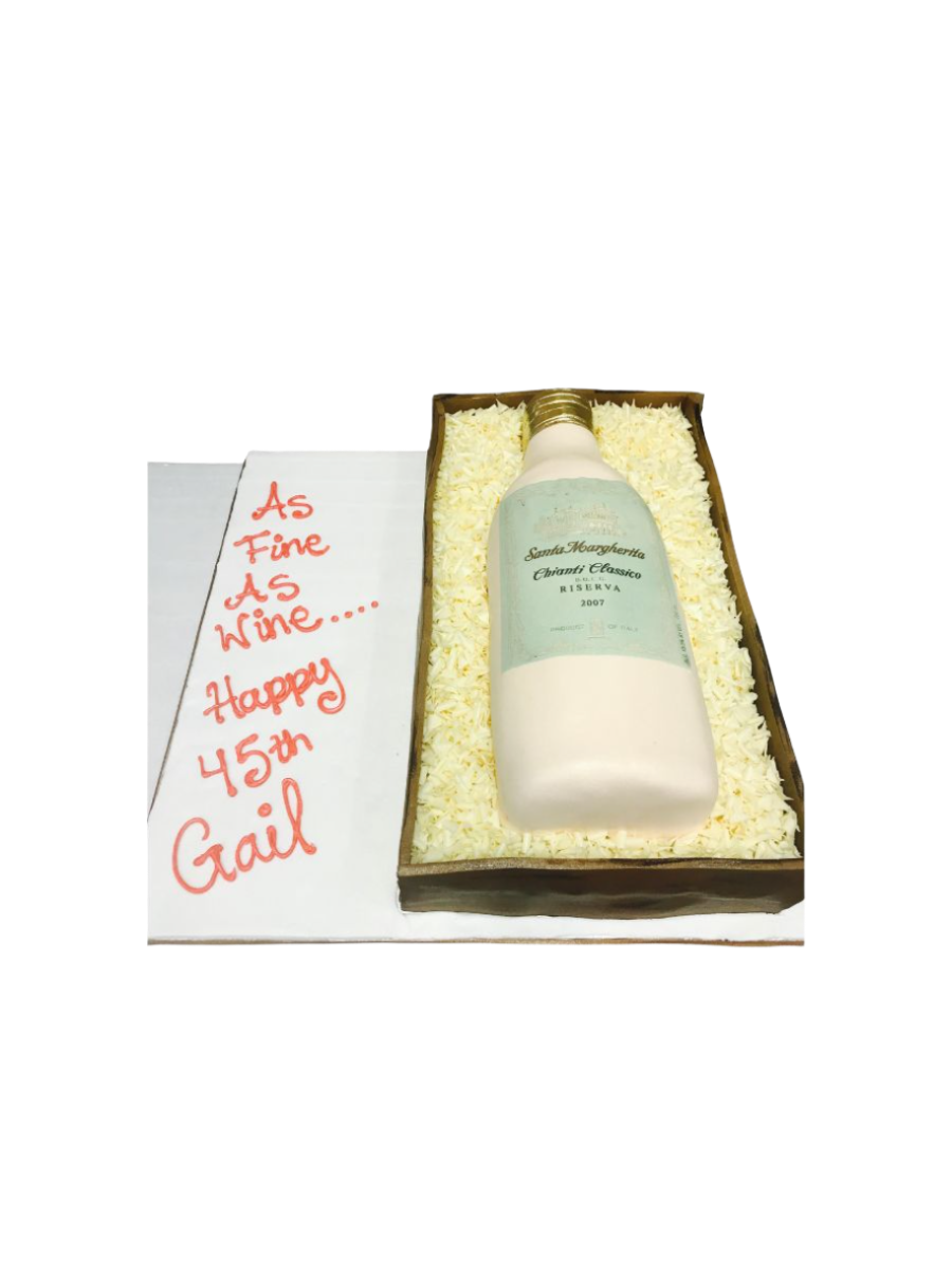 Gail Wine Bottle Cake
