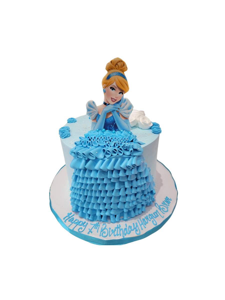 Cinderella Cream Birthday Cake
