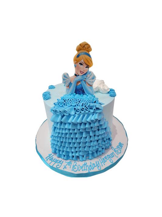 Cinderella Cream Birthday Cake