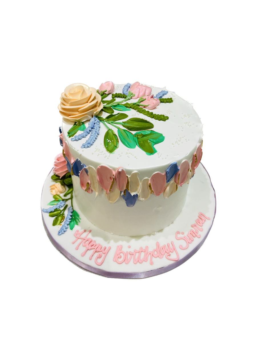 Simran Floral Birthday Cake