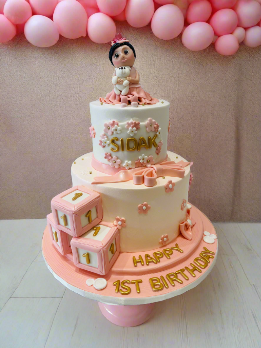 Sidak 1st Birthday Fondant Cake