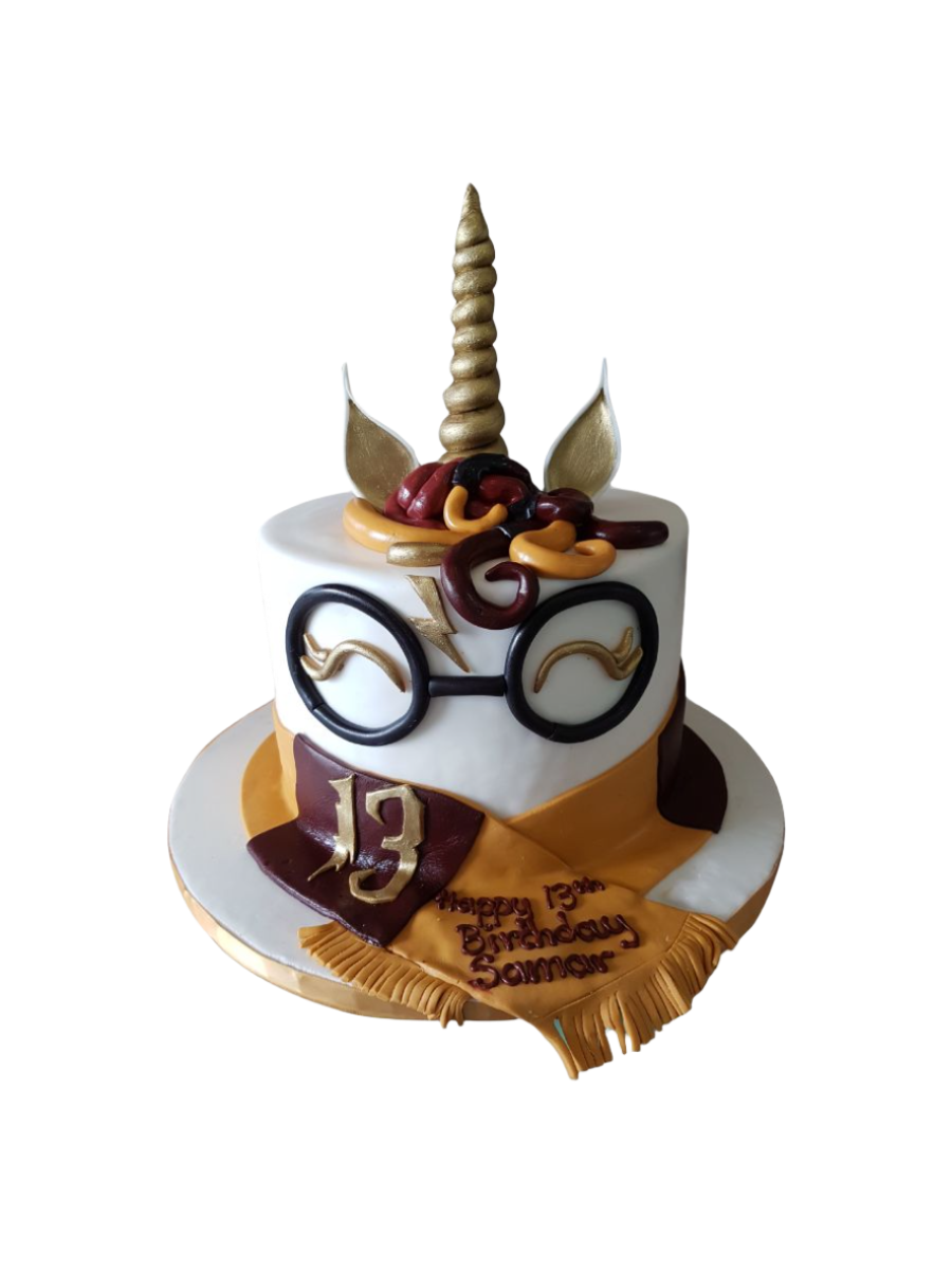 Harry Potter Unicorn Fondant Cake