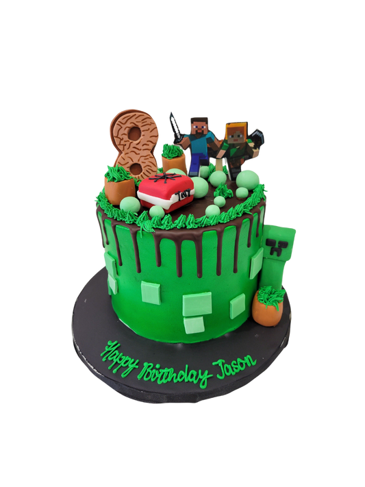 Jason Minecraft Cream Cake