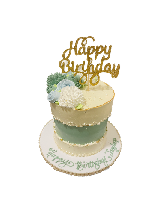 Jagdeep Floral Birthday Cake