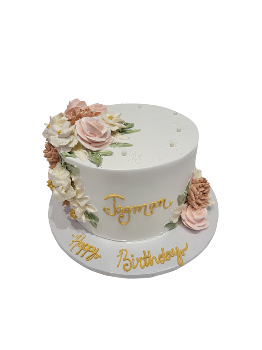 Jagman Floral Birthday Cake