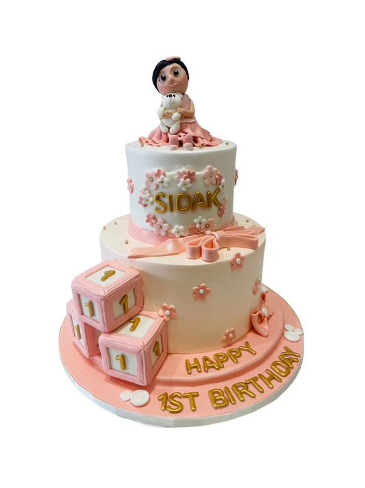 Sidak 1st Birthday Fondant Cake