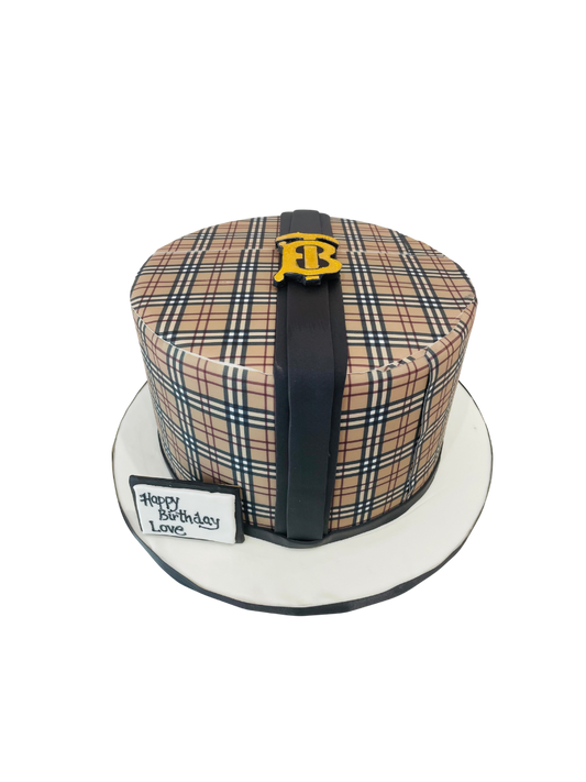Burberry Fondant Cake