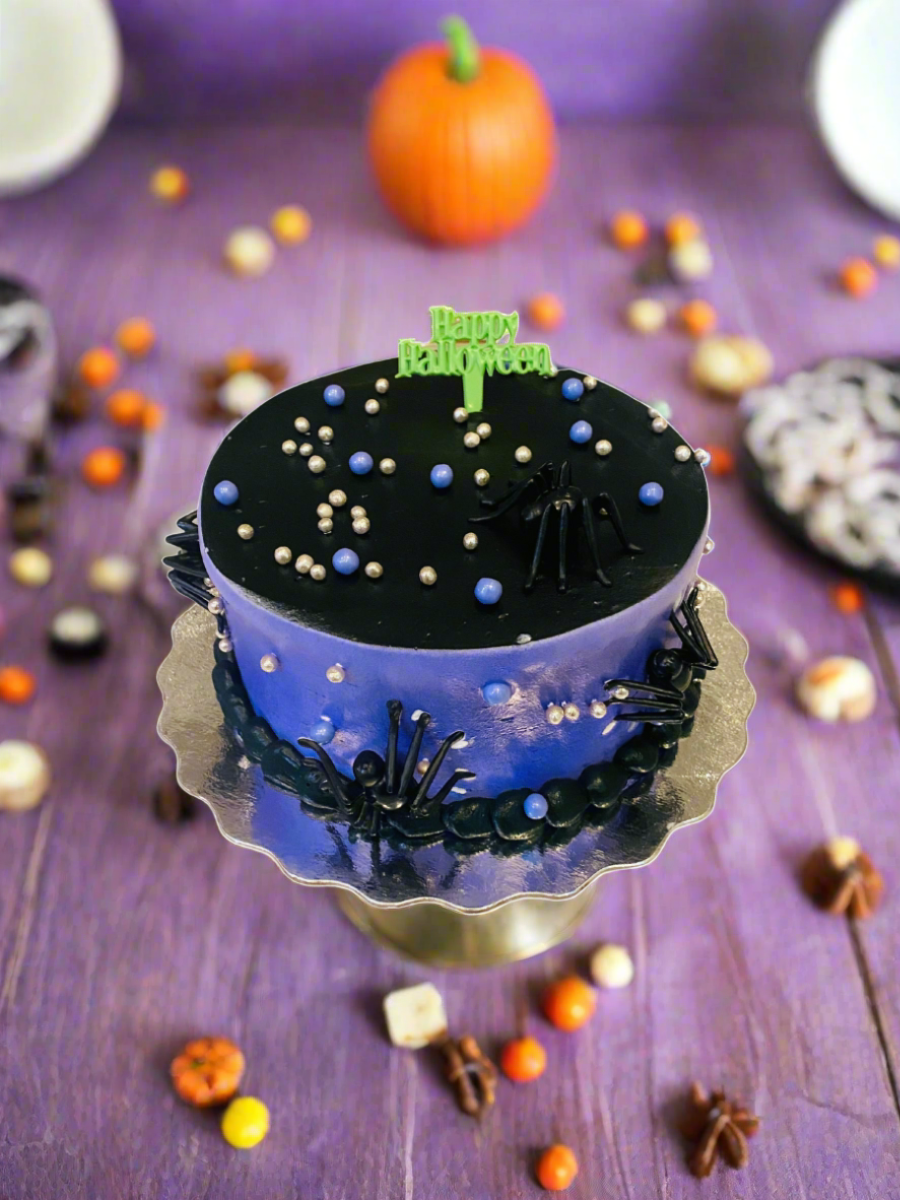 Fright Night Halloween Cream Cake
