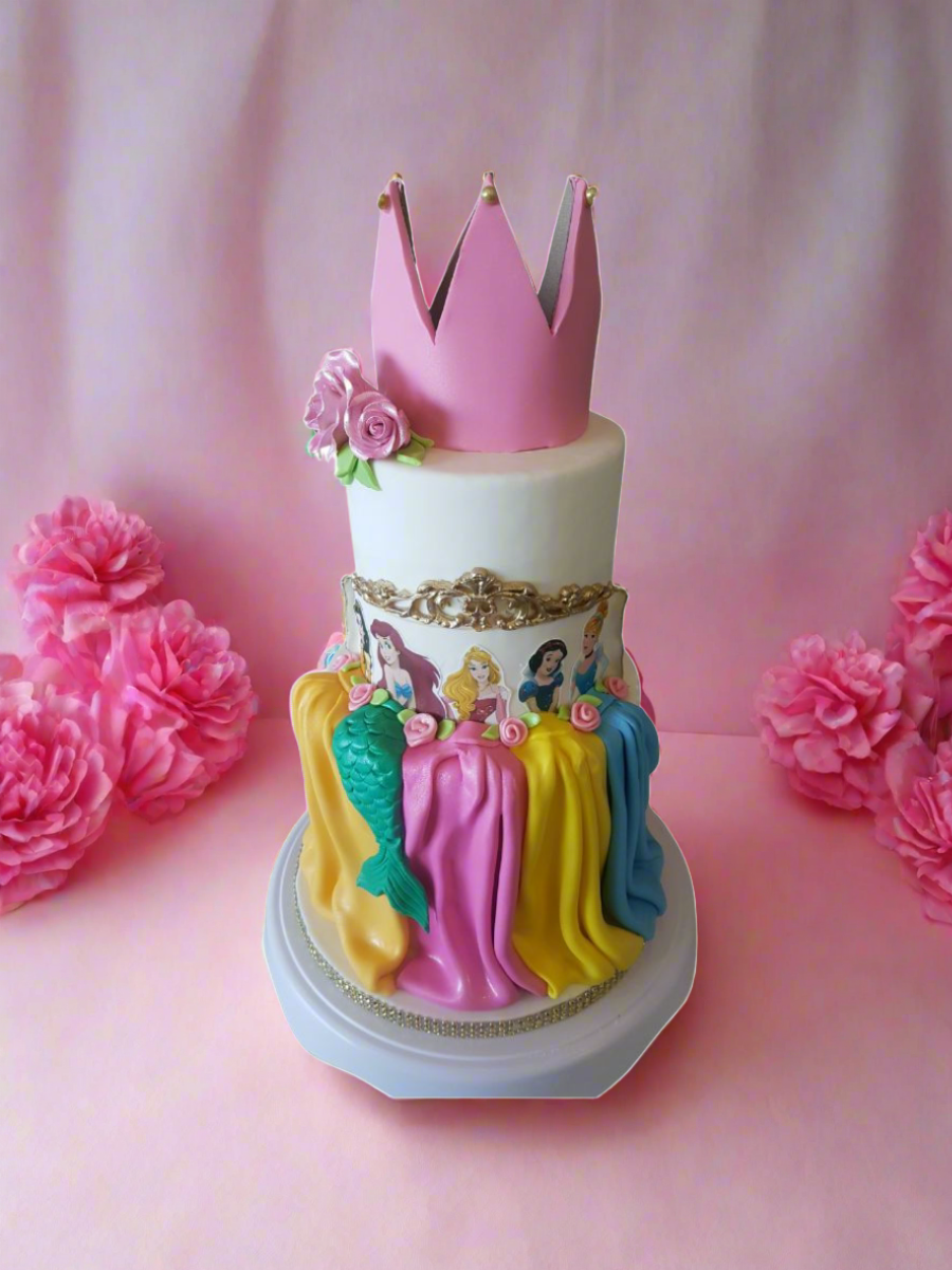 Princess Crown Fondant Cake