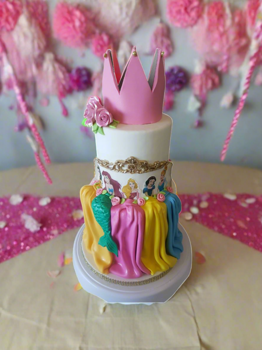 Princess Crown Fondant Cake