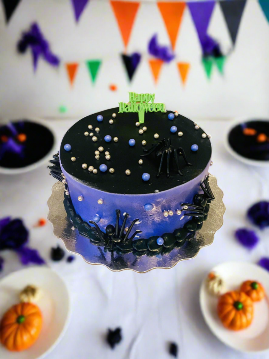Fright Night Halloween Cream Cake
