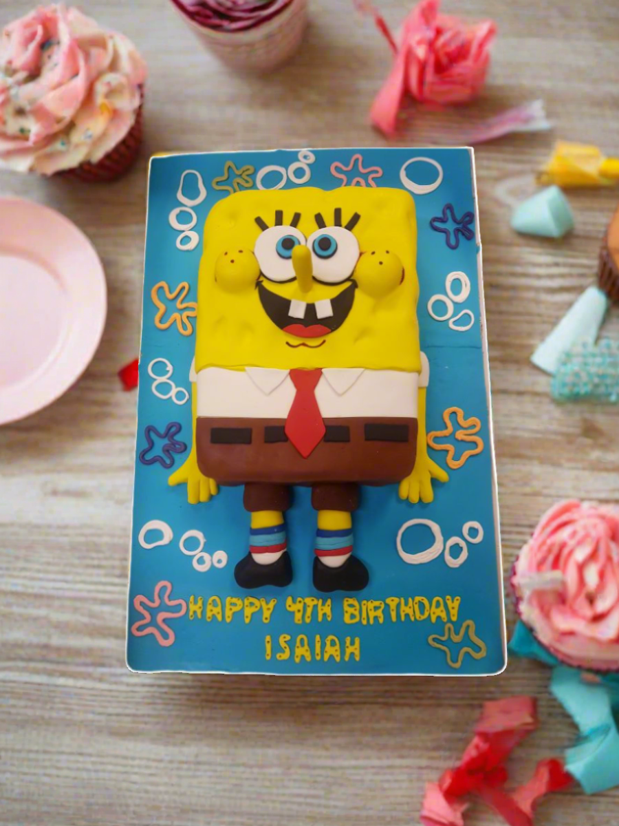 Isiah Sponge Bob Molded Cake