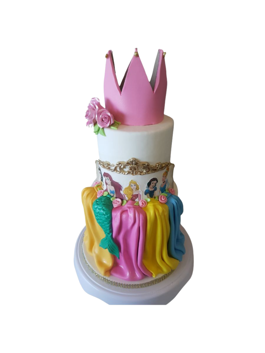Princess Crown Fondant Cake