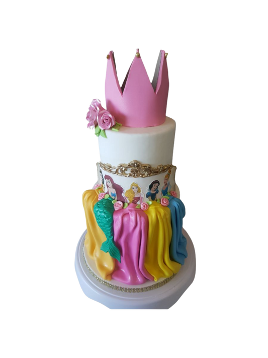 Princess Crown Fondant Cake
