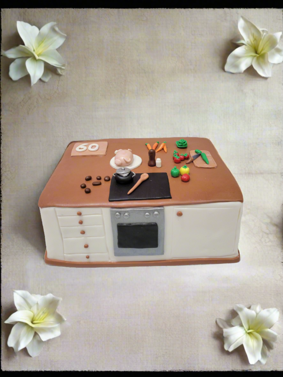 Chef Kitchen Molded Cake