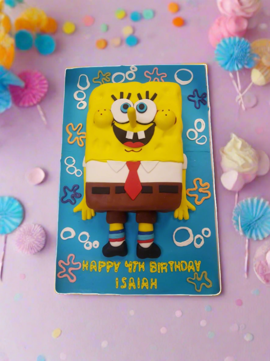 Isiah Sponge Bob Molded Cake