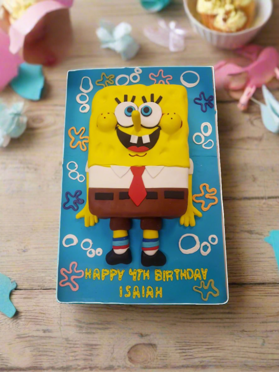 Isiah Sponge Bob Molded Cake