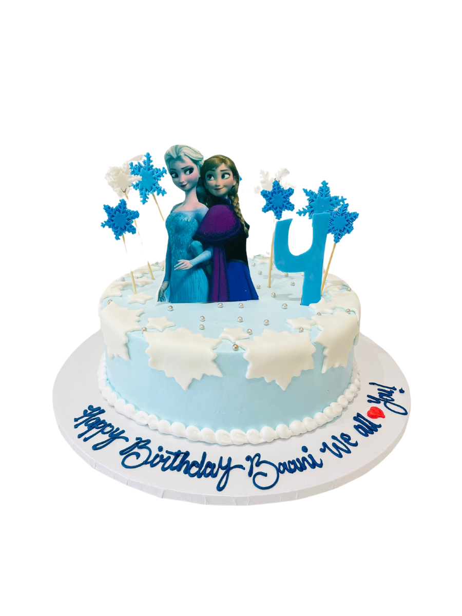 Baani Frozen Snowflake Cream Cake