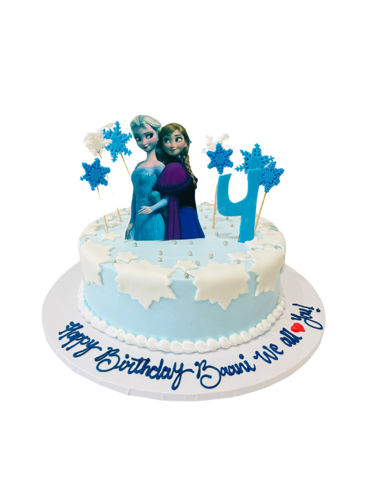 Baani Frozen Snowflake Cream Cake