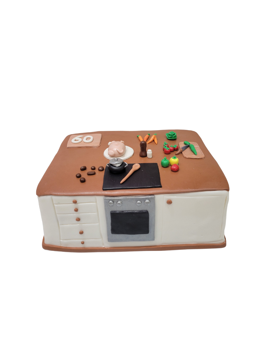 Chef Kitchen Molded Cake
