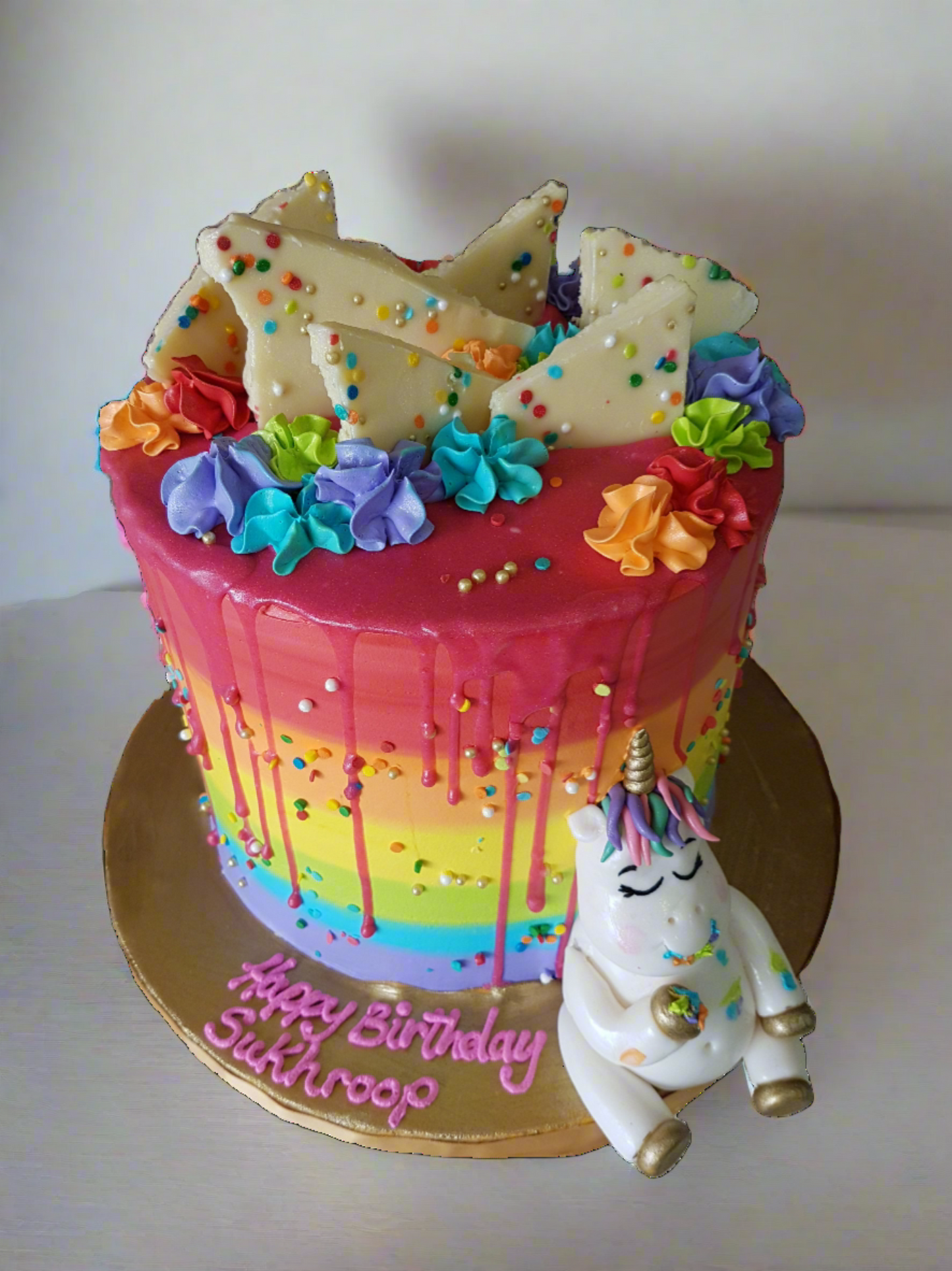 Unicorn Rainbow Cake