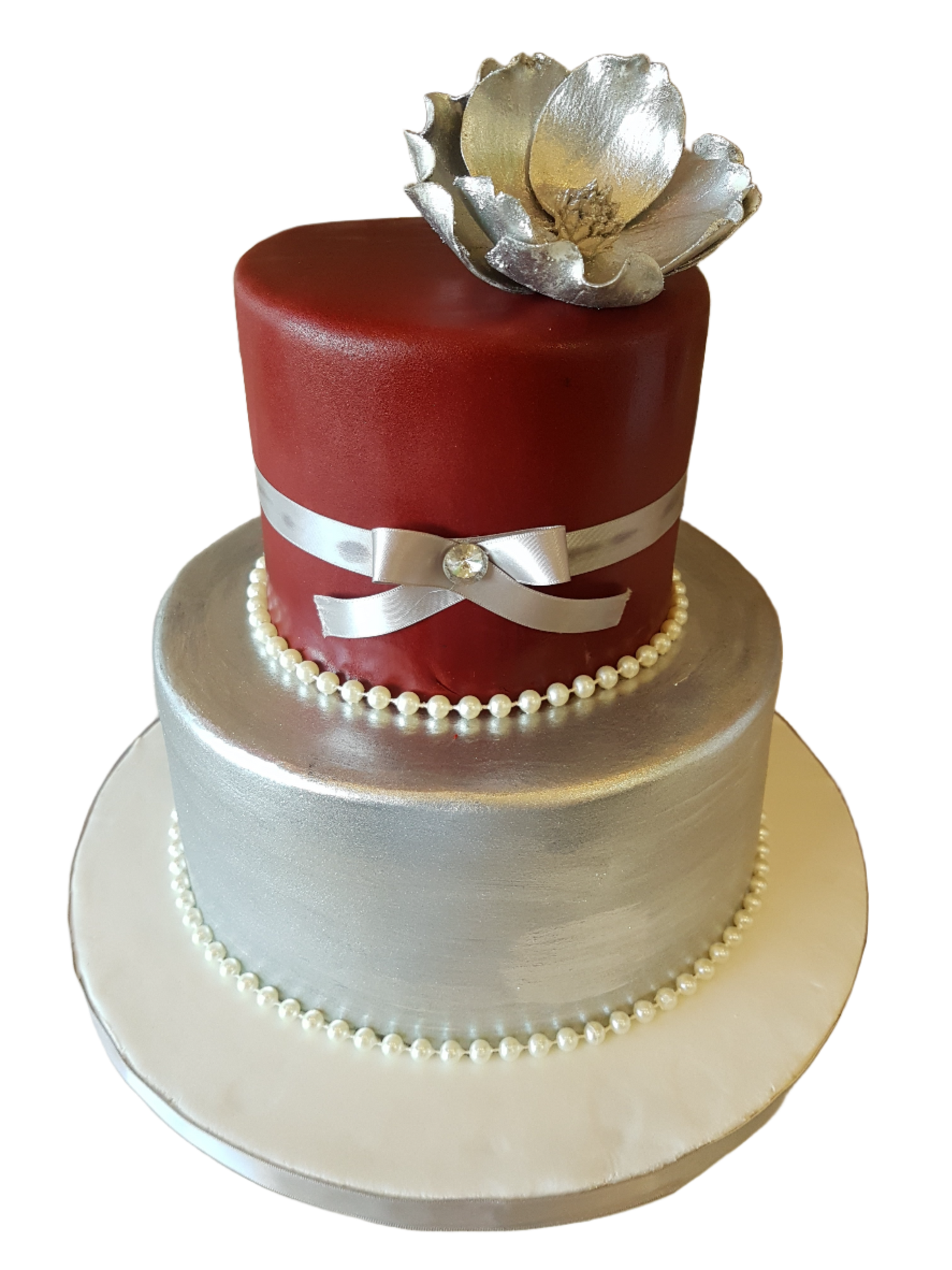 Peony Wedding Cake