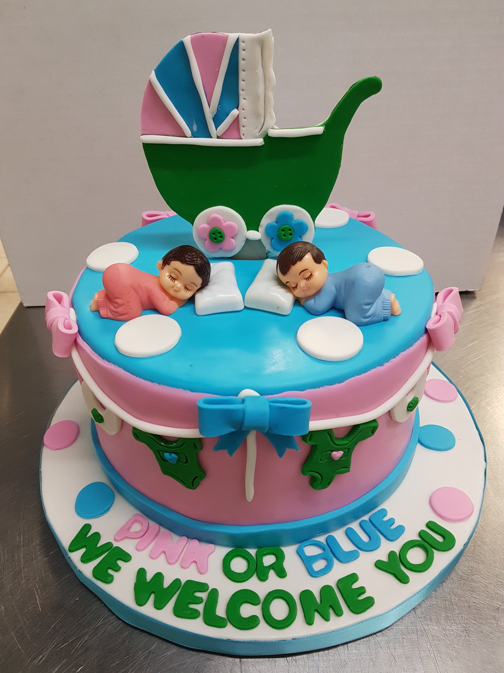 Pink  Or Blue We Welcome You Cake - Rashmi's Bakery