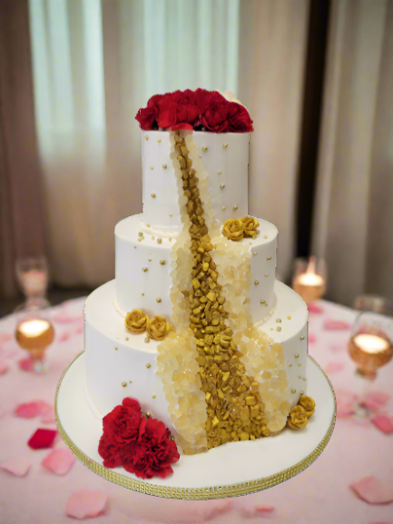 Geode Effect Wedding Cake