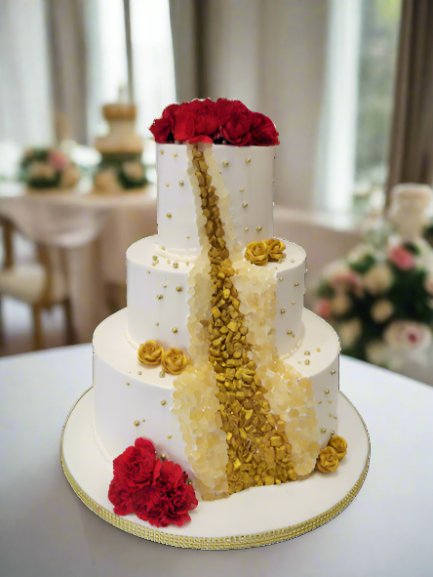 Geode Effect Wedding Cake