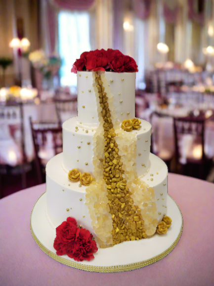 Geode Effect Wedding Cake