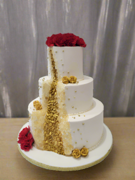 Geode Effect Wedding Cake