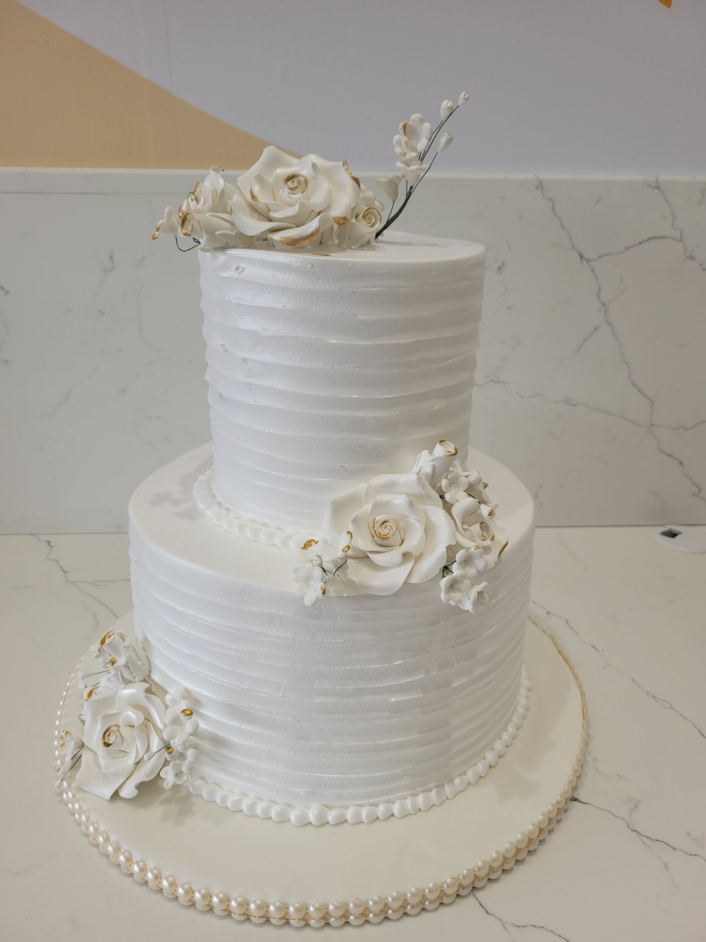 Noah White Wedding Cake