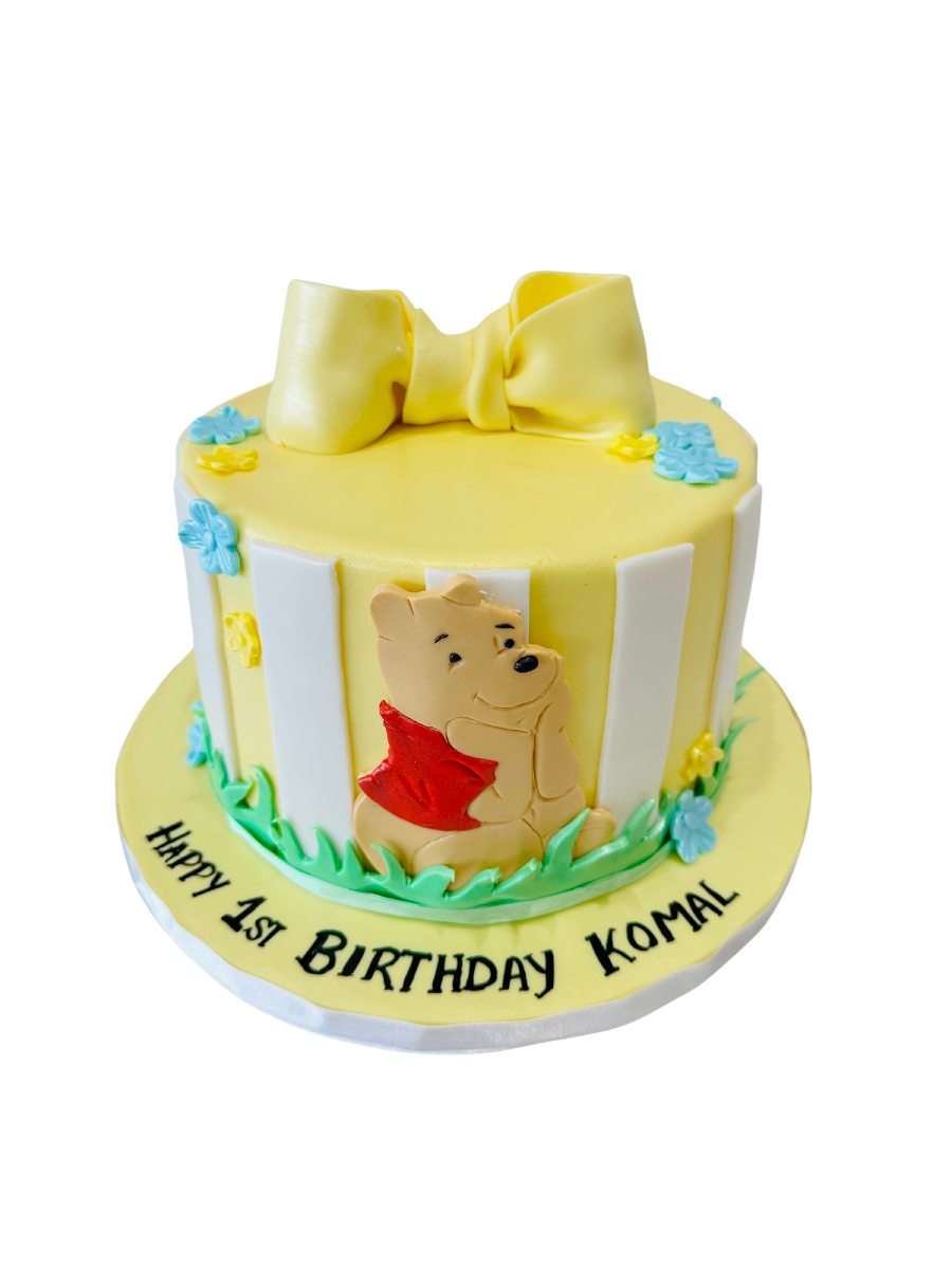 Pooh Theme Fondant Cake