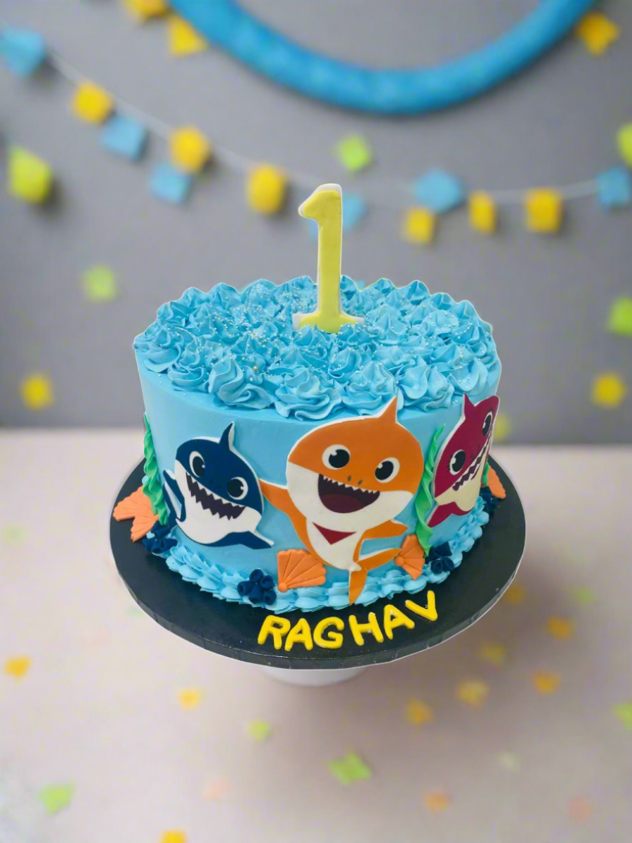 Azaad Baby Shark Birthday Cake