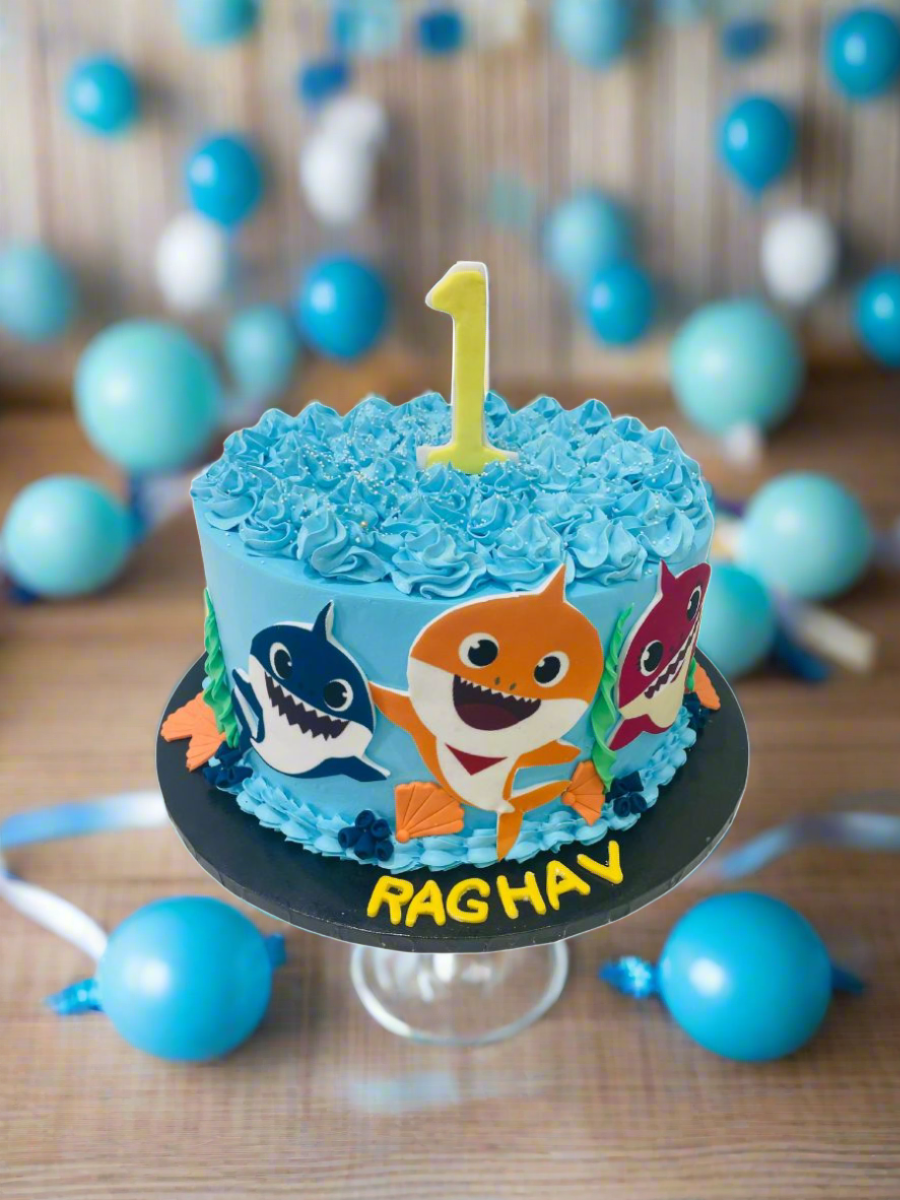 Azaad Baby Shark Birthday Cake