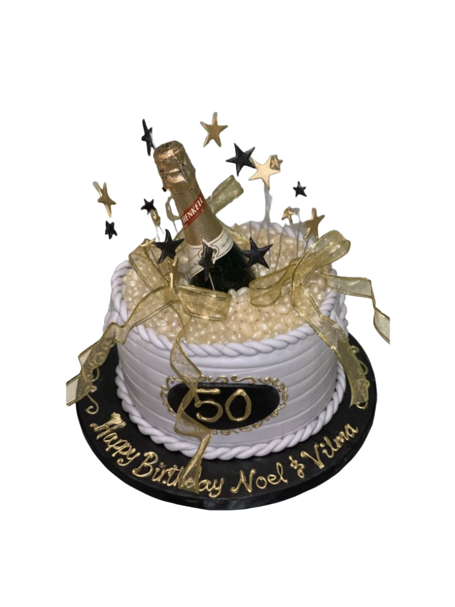 50th Birthday Bottle Cake