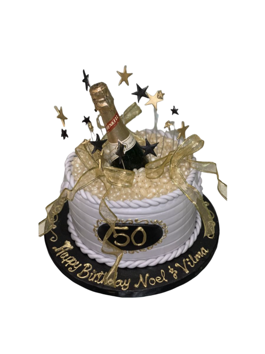 50th Birthday Bottle Cake