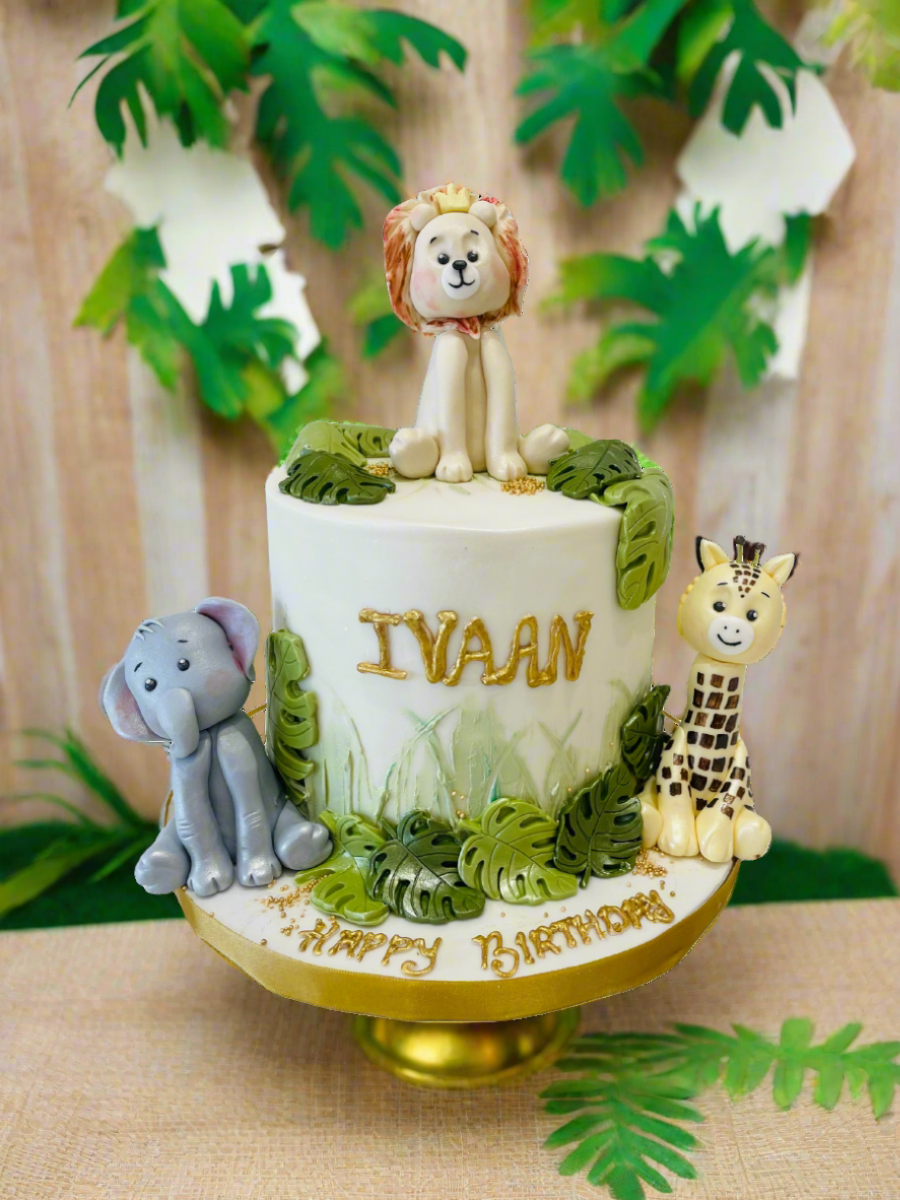 Ivaan Jungle Fondant Cake