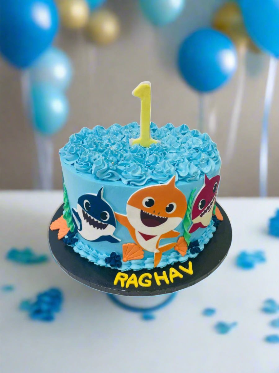Azaad Baby Shark Birthday Cake
