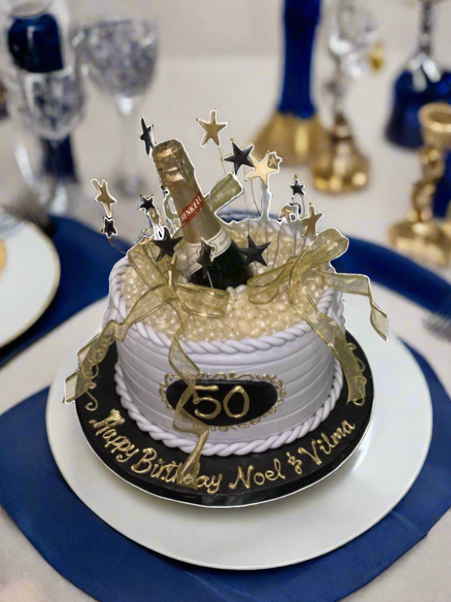 50th Birthday Bottle Cake