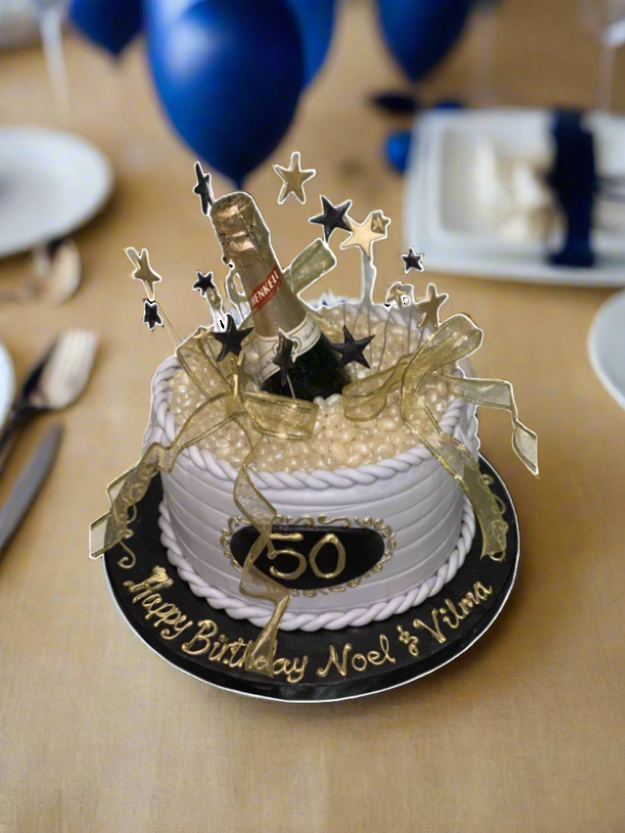 50th Birthday Bottle Cake
