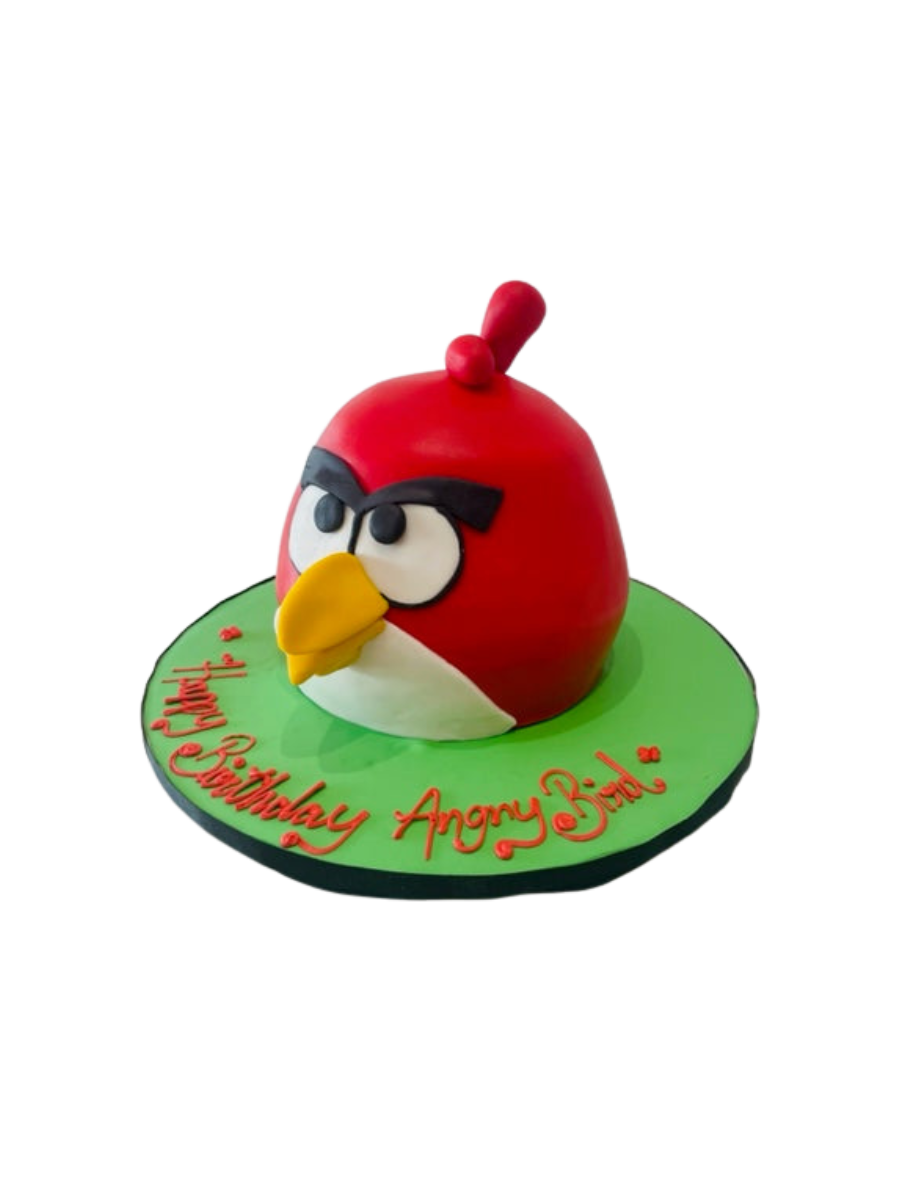Angry Bird Molded Fondant Cake
