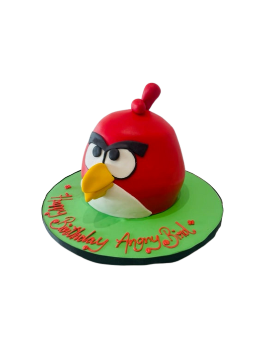 Angry Bird Molded Fondant Cake