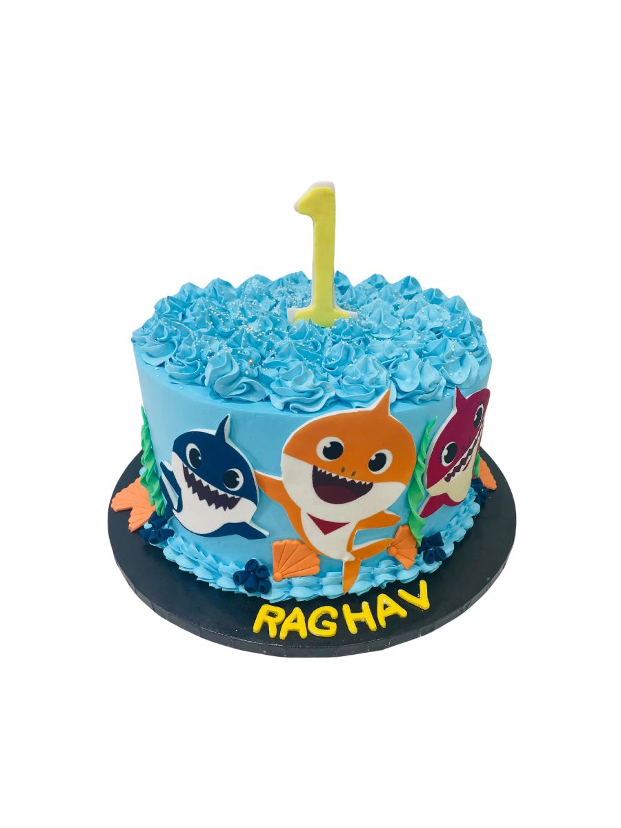 Azaad Baby Shark Birthday Cake